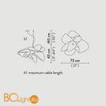 Подвесной светильник Slamp Etoile SUSPENSION S ETO78SOS0001LE000 - Схема