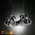 Подвесной светильник Slamp Faretto SUSPENSION DOUBLE BLACK FAR14SOS0007N_000