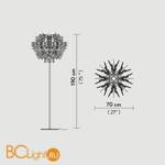 Торшер Slamp Fiorella FLOOR FUME FIO14PST0000F - Схема