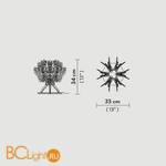 Настольный светильник Slamp Fiorellina TABLE COPPER FIO14TAV0001RA - Схема