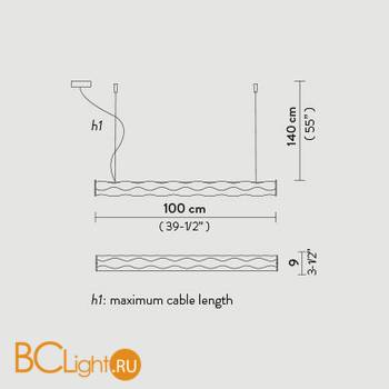 Подвесной светильник Slamp Hugo SUSPENSION PRISMA HUG89SOS0000LE000 - Схема