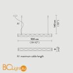 Подвесной светильник Slamp Hugo SUSPENSION PRISMA HUG89SOS0000LE000 - Схема