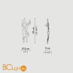 Настенный светильник Slamp Illuminati UOMO ILL14APPU001BR000 - Схема