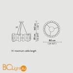 Подвесной светильник Slamp La lollo SUSPENSION L MACKINTOSH LAL87SOS0003MC000 - Схема