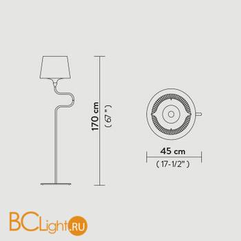 Торшер Slamp Liza FLOOR PRISMA LIZ86PST0000LE000 - Схема