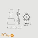 Подвесной светильник Slamp Liza SUSPENSION PRISMA LIZ86SOS0000LE000 - Схема