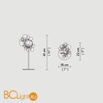 Настольная лампа Slamp Mille bolle TABLE BOL78TAV0001U - Схема