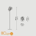 Торшер Slamp Mille bolle FLOOR BOL78PST0000U - Схема