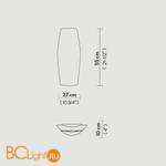 Настенный светильник Slamp Mirage WALL MIR55APP0000LE000 - Схема