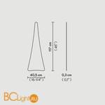 Напольный светильник Slamp Punctum FLOOR PUN14PST0000U_000 - Схема