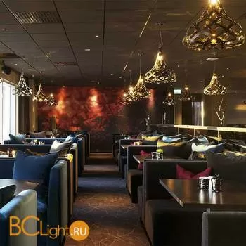 Подвесной светильник Slamp Supermorgana SUSPENSION GOLD/BLACK SMO76SOS0000BG000 - Фото 0