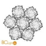 Подвесной светильник Slamp Veli 7 SUSPENSION CHARCOAL VEL78SOS0006N_000