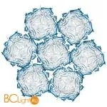 Подвесной светильник Slamp Veli 7 SUSPENSION CELESTE VEL78SOS0006D_000