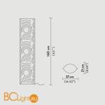 Напольный светильник Slamp Venti FLOOR TUB59PTU0004__VEN - Схема