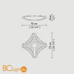 Потолочный светильник Slamp Venti CELING LARGE VEN59PLF0003__VEN - Схема