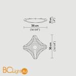 Потолочный светильник Slamp Venti CELING SMALL VEN59PLF0001__VEN - Схема