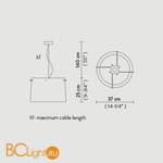 Подвесной светильник Slamp Woody SUSPENSION PURPLE WOO77SOS0000V_000 - Схема