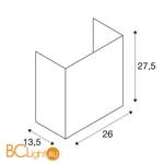 Настенный светильник SLV Accanto 155670 - Схема