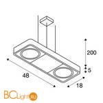 Подвесной светильник SLV Aixlight 159214 - Схема