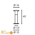 Садово-парковый фонарь SLV Alpa Mushroom 228935 - Схема