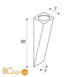 Настенный точечный светильник SLV Altra dice 151561 - Схема