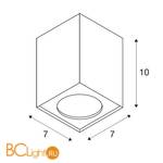 Спот (точечный светильник) SLV Altra dice 151514 - Схема