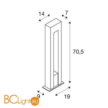 Садово-парковый фонарь SLV Arrock 231420 - Схема