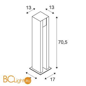 Садово-парковый фонарь SLV Arrock 231440 - Схема