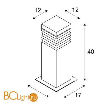 Садово-парковый фонарь SLV Arrock 231410 - Схема