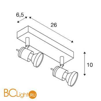 Настенно-потолочный светильник SLV Asto 147442 - Схема