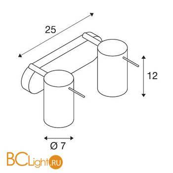 Спот (точечный светильник) SLV Asto 147412 - Схема