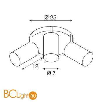 Потолочный светильник SLV Asto 147414 - Схема