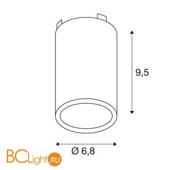 Спот (точечный светильник) SLV Barro 116202 - Схема
