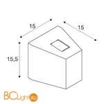 Уличный настенный светильник SLV Beam 227020 - Схема