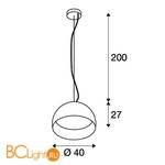 Подвесной светильник SLV Bela 133881 - Схема