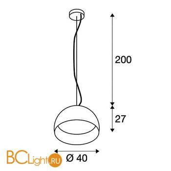 Подвесной светильник SLV Bela 133887 - Схема