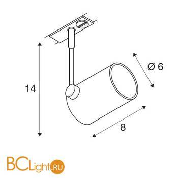 Трековый светильник SLV Bima 143442 - Схема