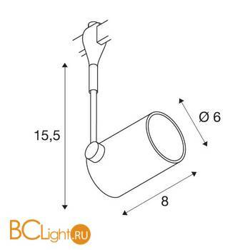 Трековый светильник SLV Bima 185450 - Схема