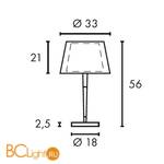 Настольная лампа SLV Bishade 155651 - Схема