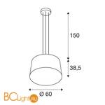 Подвесной светильник SLV Bishade 155650 - Схема