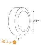 Уличный настенно-потолочный светильник SLV Bulan 229072 - Схема