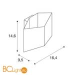 Настенный светильник SLV Cariso 151713 - Схема