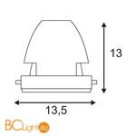 Встраиваемый спот (точечный светильник) SLV Cob LED module 115213 - Схема