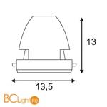 Встраиваемый спот (точечный светильник) SLV Cob LED module 115253 - Схема