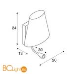 Бра SLV Coupa flexled 149452 - Схема