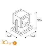 Садово-парковый фонарь SLV Cubix 132832 - Схема