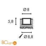 Встраиваемый спот (точечный светильник) SLV Dasar 228412 - Схема