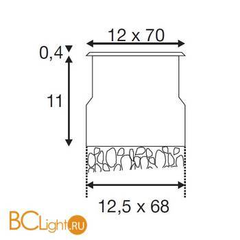 Встраиваемый спот (точечный светильник) SLV Dasar 230100 - Схема