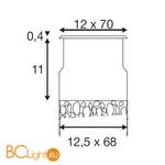 Встраиваемый спот (точечный светильник) SLV Dasar 230100 - Схема