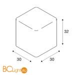 Садово-парковый фонарь SLV Dett 227211 - Схема